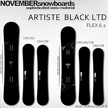ノベンバー　ARTISTE スノーボード 149cm ブラック/イエロー美品 楽天市場】ボード購入特典あり/店頭受取OK☆[日本正規品] 24-25